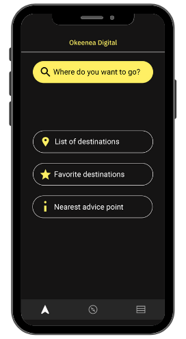 Evelity all disability guidance application - home screen Evelity all disability guidance application - home screen